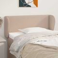 vidaXL Čelo postele so záhybmi kapučínové 83x23x78/88 cm umelá koža