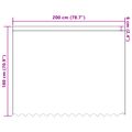 vidaXL Čipková záclona Biela 180 x 200 cm Polyester