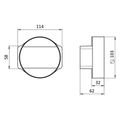 Redukcia pre potrubie VENTS 115 - priemer 100/55x110 PVC