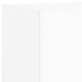 vidaXL TV nástenné skrinky s LED svetlami 2 ks biele 80x35x31 cm