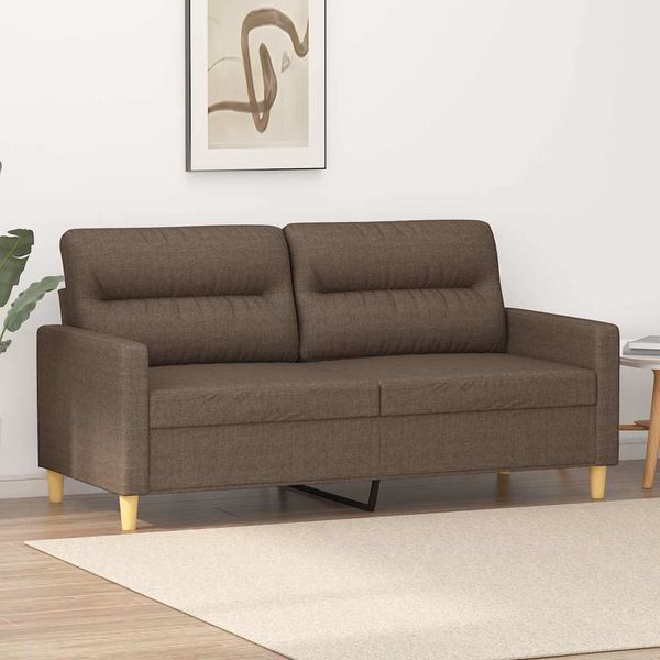 vidaXL 2-miestna pohovka sivohnedá 140 cm látka