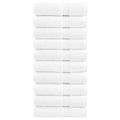 vidaXL Prémiové sprchové uteráky SOLUND 10 ks biele 70x140 cm 600 g/m2