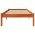 vidaXL Posteľ bez matraca voskovo hnedá 90x200 cm masívna borovica