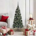 vidaXL Umelý vianočný stromček Zelená 120 cm PVC, plast a oceľ