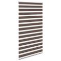 vidaXL Zebrová roleta 120,9x230 cm Šírka látky 116,7 cm, kávová