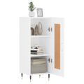 vidaXL Komoda biela 34,5x34x90 cm spracované drevo
