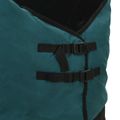 vidaXL Plášť pre kone Tmavozelená a čierna 125 cm Polyester