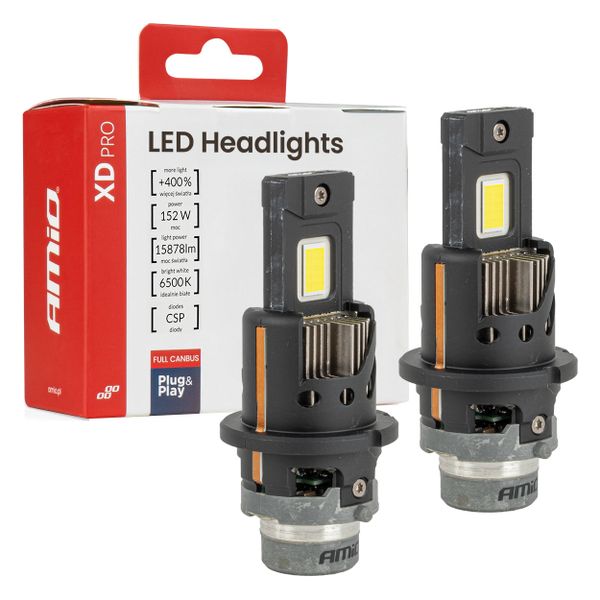 LED žiarovky hlavného svietenia XD PRO D4S D4R FULL CANBUS AMiO-04682
