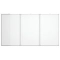 vidaXL Magnetická biela tabuľa skladacia 180x100x1,7 cm hliník