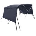 vidaXL Strieška Bimini s 3 oblúkmi a stenami 183x(185-198)x137 cm