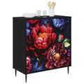vidaXL Servírovacia skriňa KIEL Čierny dub 69 x 33 x 76 cm