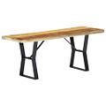 vidaXL Lavička 110 cm, recyklovaný masív