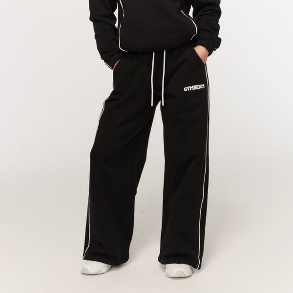 Dámske tepláky Varsity Black - GymBeam, veľkosť M, 100% bavlna
