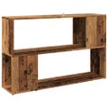 VidaXL knižnica Old Wood 100x24x63 cm Engineered Wood