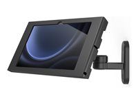 Compulocks Galaxy Tab S9/S9FE 10,9" Apex Enclosure Swing Wall Mount Black - Montážna sada - kyvné rameno, odhalená predná/zadná kamera a senzory - pre tablet - uzamykateľný - kovový rám - čierna - veľkosť obrazovky: 10,9" - montáž na stenu - pre Samsung Galaxy Tab S10 FE, Tab S10 Lite, Tab S11, Tab S9, Tab S9 FE