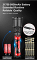 KLARUS XT21X Pro taktická baterka 4400 lm, 1x 2700 5000 mAh, USB