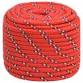 vidaXL Lodné lano červené 16 mm 100 m polypropylén