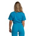 Dámske tričko Cropped Limitless Aquamarine - GymBeam, veľkosť XS, veľkosť oblečenia XS