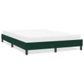 vidaXL Rám postele bez matraca Tmavo zelená 140x210 cm Zamat