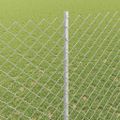 vidaXL Sieťový plot s stĺpom 10 x 1,4 m Pozinkovaná oceľ Strieborná