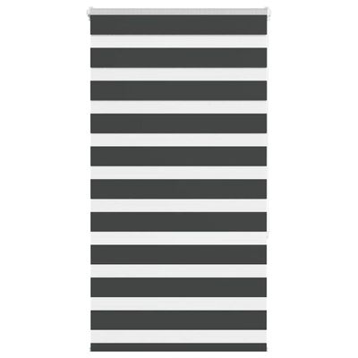 vidaXL Zebra roleta čierna 75x150 cm šírka látky 70,9 cm polyester