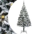 vidaXL Umelý vianočný stromček Biela 240 cm PVC a Oceľ a Plast