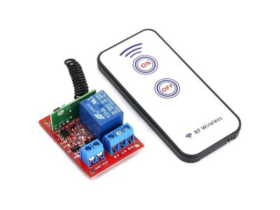 Diaľkové ovládanie, vysielač+prijímač RF 433 MHz, napájanie prijímača 12V