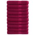 vidaXL Prémiové uteráky do sauny SOLUND 10ks bordové 80x200cm 600 g/m2