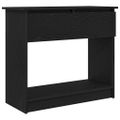 vidaXL Konzolový stolík so zásuvkami čierny 85,5x38,5x74,5 cm