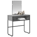 vidaXL Toaletný stolík Sivý Sonoma 81 x 40 x 131 cm Kompozitné drevo