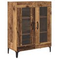vidaXL Highboard Staré drevo 69,5 x 34 x 180 cm Kompozitné drevo