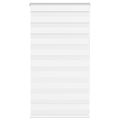 vidaXL Zebra roleta biela 75x100 cm šírka látky 70,9 cm polyester