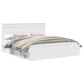 vidaXL Rám postele Biela 180 x 200 cm Masívne borovicové drevo