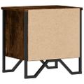 vidaXL Nočný stolík dymový dub 2 ks 40x30x40 cm kompozitné drevo