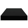 vidaXL Plávajúce nástenné police 4 ks, čierne 50x23,5x3,8 cm, MDF