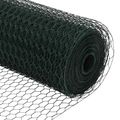 vidaXL Hexagonálny plot 1 x 10 m PVC Zelená