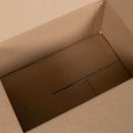 vidaXL Skladací box s úložiskom 50 ks Prírodná 35 x 24 x 15 cm Kartón