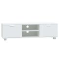 vidaXL TV skrinka biela 140x40,5x35 cm spracované drevo