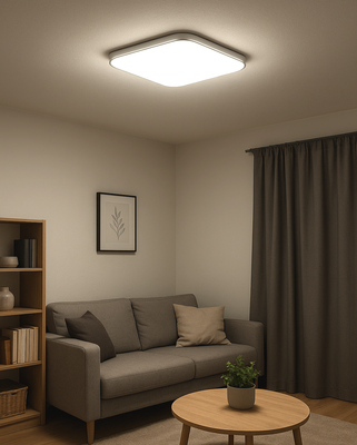 Q-257CP LED stropné svietidlo MESTA 36W 3060lm 4000K štvorcové strieborné QTEC