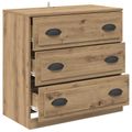 vidaXL Servírovacia skriňa Remeselný dub 70 x 35,5 x 67,5 cm