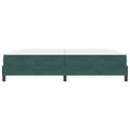 vidaXL Posteľ s pružinovým rámom Tmavozelená 200 x 210 cm látka