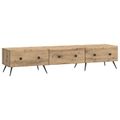 vidaXL TV skrinka 147 x 34,5 x 30 cm Dub artisan Kompozitné drevo