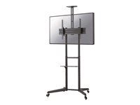 Vozík - pre plochý panel / AV zariadenie - čierna - veľkosť obrazovky: 37"-70"