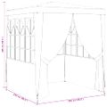 vidaXL Profesionálny párty stan+bočné steny 2,5x2,5 m, biely 90 g/m²