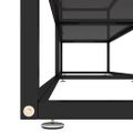 vidaXL TV stolík čierny 220x40x40,5 cm tvrdené sklo