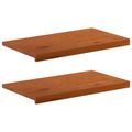 vidaXL Parapety 2 ks Hnedá 70 x 30 x 2 cm Masívne dubové drevo