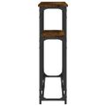 vidaXL Konzolový stolík dymový dub 145x22,5x75 cm kompozitné drevo