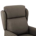 vidaXL Polohovacie kreslo Sivohnedá Polyester