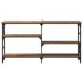 vidaXL Konzolový stôl Staré drevo 150 x 29 x 76,5 cm Kompozitné drevo