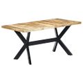 vidaXL Jedálenský stôl 160x80x75 cm masívne surové mangovníkové drevo